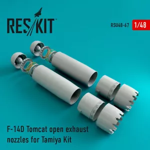 1/48 ResKit RSU48-0067 F-14D Tomcat Open Exhaust Nozzle upgrade set - Picture 1 of 1