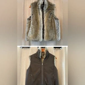 Weatherproof Garment Company Reversible Faux Fur Vest. Size L/G Women’s. - Picture 1 of 10