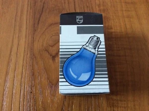 Lampada lampadina Incandescenza Colorata PHILIPS BLUE Blu 60W E27 a goccia - Foto 1 di 4
