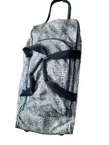 Kipling Wheeled Duffle Animal Print Nylon Wheeled Luggage, Travel Bag 11x15x28 - Picture 1 of 18