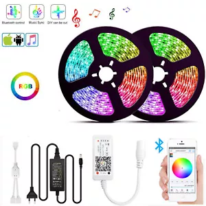 Striscia LED 10 M RGB 5050SMD strisce banda luminosa controller app Bluetooth alimentatore - Foto 1 di 13