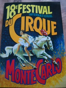 CIRQUE PROGRAMME 18 éme FESTIVAL INTERNATIONAL MONTE CARLO 1994 CLOWN ACROBATE - Picture 1 of 1