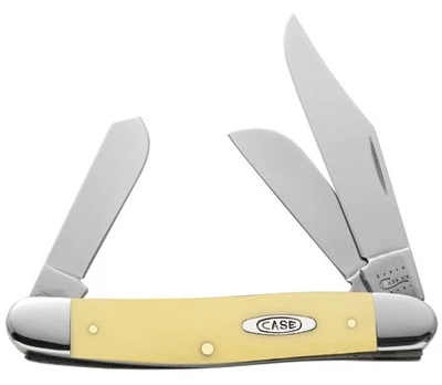 CASE XX KNIVES YELLOW HANDLE MEDIUM STOCKMAN(CS) 3347 CS (9543) POCKET KNIFE - Image 1 of 2