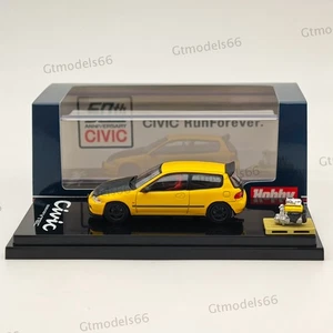 Hobby Japan 1/64 CIVIC (EG6)  JDM Style With Engine Display Model HJ642017AY - Picture 1 of 9