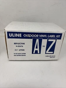U-LINE Outdoor vinyl label kit reflective 3 1/2 inch letters S-22476 - Picture 1 of 4