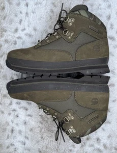 Timberland Euro Hiker Cordura Olive Green Camo Mid Hiking Boots Size 5.5 Boys - Picture 1 of 11