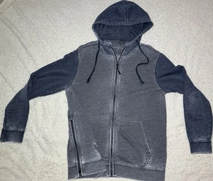 Daniel Buchler Herren Hoodie Large grau anthrazit Baumwolle Poly leicht durchgehender Reißverschluss - Bild 1 von 17