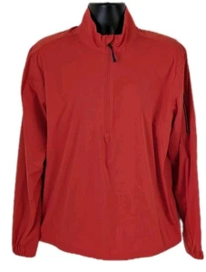 RLX Ralph Lauren Mens Large Red Orange 1/4 Zip Golf Pullover Performance Top - Picture 1 of 15