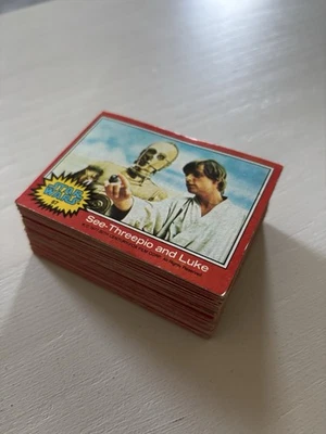 1977 Topps Star Wars Series 2 Red Complete Set (66) (67-132) Vintage NO STICKERS - Image 1 of 4