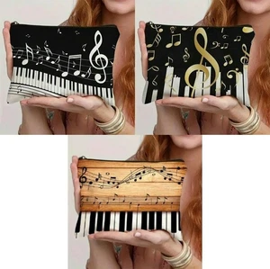 Piano Key Makeup Bags are a Stylish and Practical for Fun Loving Women, 3 Styles - Picture 1 of 11