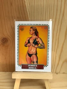 2025 P4P MMA INSCAPE JESSICA BORGA CUSTOM CARD 1/1 UFC ACEO - Picture 1 of 2
