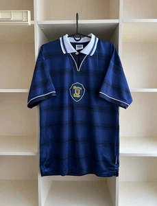 Vintage Scotland Score Draw Jersey Football Shirt Size L - Picture 1 of 16