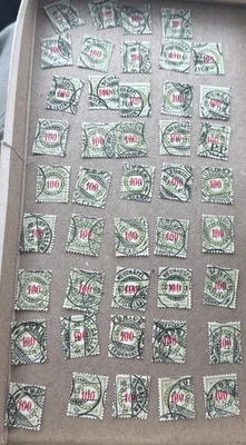 Swiss (44) SC J27 1905 franqueo vencido 100c Swiss Cross marca de agua 182 usado NH  Foto 1 de 2