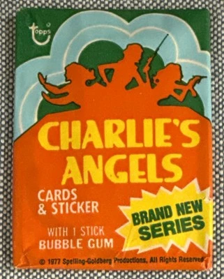 1977 Topps🔥CHARLIES ANGELS Serie 3 Programa de TV Paquete de Cera Sin Abrir Cheryl LADD💥 Foto 1 de 2