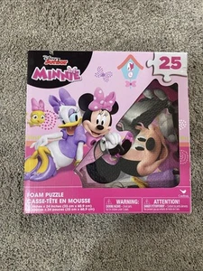 Minnie Mouse Foam Puzzle Mat - Disney Junior Floor Jigsaw Puzzle 25 Pc 13 x 24 - Picture 1 of 3