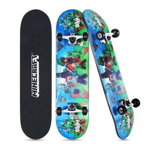 31" Lenticular Complete Skateboard, Battle Scene, Kids Ages 6+, Green - Picture 1 of 5