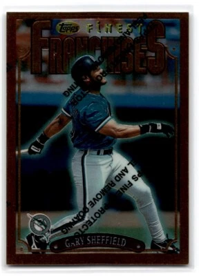 1996 Topps Finest Gary Sheffield Marlins #309 - Image 1 of 2