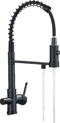 KLARWERK BERND Wasserhahn 3 Wege Filterarmatur ausziehbar / Trinkwasser Edelstahl Osmose