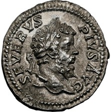 Septimius Severus. AD 203 Rome Mint AR Denarius NGC XF