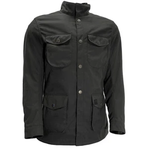 Richa Bonneville 2 Wax Cotton Waterproof Motorcycle Jacket - Black - Picture 1 of 4