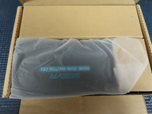 NIB SGEYR HDMI SWITCH 2 PORT SHARE 2 COMPUTERS WITH ONE MONITOR 2X1 USB KVM - Picture 1 of 6