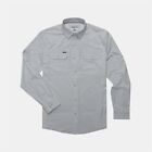 Chemise poncho boutonnée homme grande chemise régulière ajustée gris fantôme 90 $