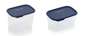 Tupperware One Touch Frischhaltedosen Set 18,5 + 15 Tassen blaue Dichtungen Neu - Bild 1 von 1