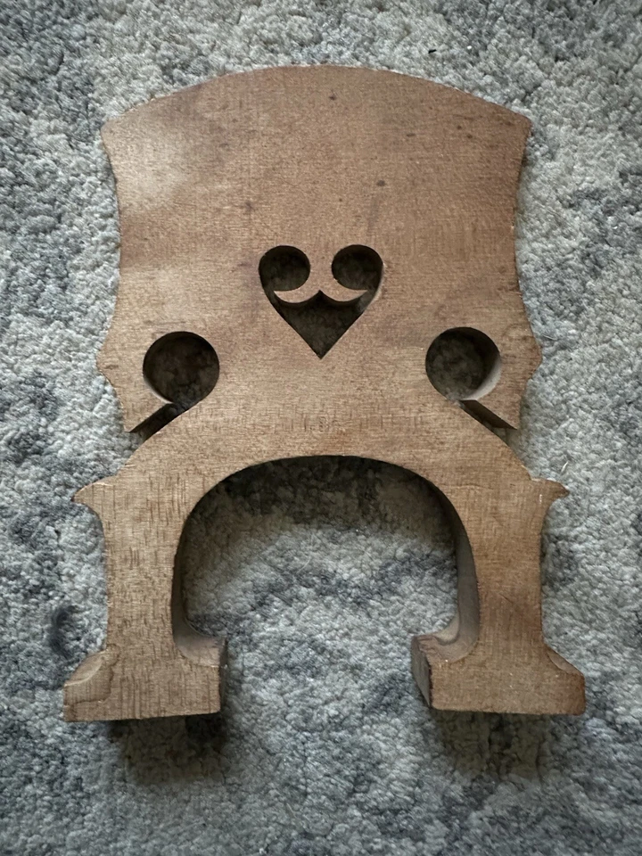 Очень старый антикварный контрабас - вертикальный бас винтажный бридж пустой - Изображение 1 из 4