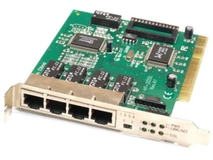 4-Port PCI Lan RTL8029AS Network Card/Network Card HT-2050 Rev.A1 GQ968 Col - Picture 1 of 1
