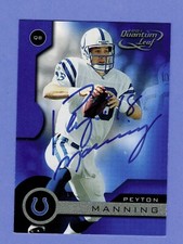2001 LEAF Peyton Manning  Autographed Card Signature Certified With COA COLTS