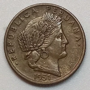 1951 Peru 5 Centavos - Picture 1 of 2