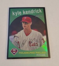 R57,379 - 2008 Topps Heritage Chrome Refractors Black #C157 Kyle Kendrick #/59