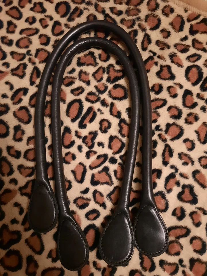 manici o bag in vacchina neri (pelle) lunghi - Immagine 1 di 4