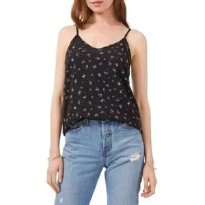 1.State Mari Chiffon Trim V Neck Camisole Top Women's S Multicolor Sleeveless~ - Picture 1 of 15