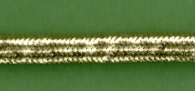Borde de cordón semiplano dorado de 5 yardas 3/16" 22773G Foto 1 de 2