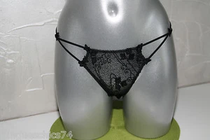 slip culotte brodée noire NAUGHTY JANET taille 36/38 NEUF ÉTIQUETTE val 128€  - Picture 1 of 4