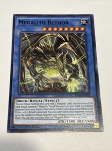 Megalith Bethor IGAS-EN039 Yu-Gi-Oh! Card Light Play 1a edición - Imagen 1 de 6