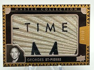 2016 UD All Time Greats Master Collection GEORGES ST-PIERRE GSP Logo Patch 31/50