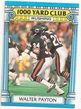 1987 TOPPS FOOTBALL  --- 1000 YARD CLUB WALTER PAYTON #7  **FREE SHIPPING**
