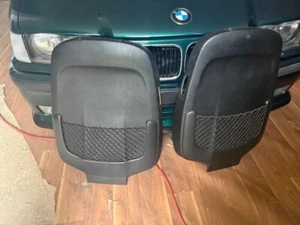 BMW E36 2 puertas cupé descapotable NFL asiento trasero negro 52 10 8 202 410 - Imagen 1 de 5
