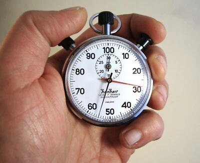 Hanhart Cronometro Stopwatch Rattrapante 1/100 Min Foto 1 de 4