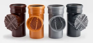 Fallrohrfilter Regenrohrfilter Dachrinne Laubfang 110 mm HT KG Rohr - Bild 1 von 9