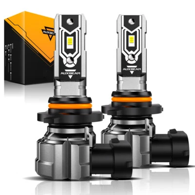 Kit de bombilla de faro LED AUXBEAM 9005 HB3 haz alto 6000K luz blanca súper brillante Foto 1 de 4