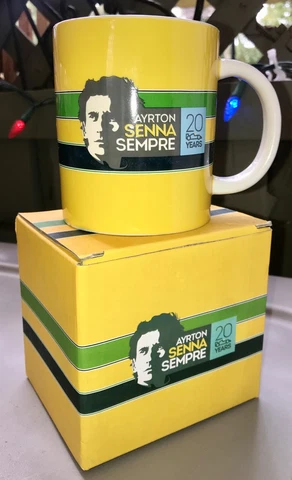 Official Ayrton Senna Sempre 20 Years Mug 2014 Formula One Premium Collectible Cover