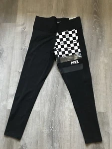 Neu mit Etikett Damen Ankle Pink Yoga Leggings schwarz/weiß Größe Small - Bild 1 von 7