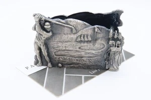 Pewter Golf Theme Business Card Holder Dual Side - Picture 1 of 7