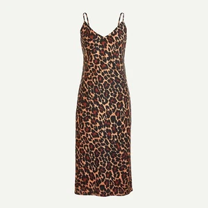 Vestido J Crew Corte Sesgo Leopardo Talla 2 - Nuevo con Etiquetas - Imagen 1 de 12