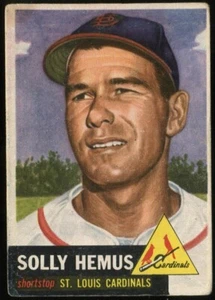 1953 Topps #231 Solly Hemus St. Louis Cardinals - Hi# - Picture 1 of 2