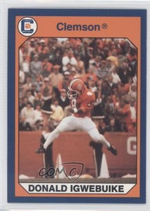 1990 Collegiate Collection Clemson Tigers Donald Igwebuike #4