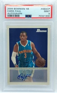 PSA 9 Chris Paul Auto 2009-10 Bowman ‘48 Autograph Topps 48A-CP - Picture 1 of 2